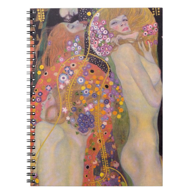Gustav Klimt - Wasserläufe II Notizblock (Vorderseite)