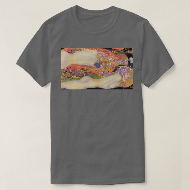 Gustav Klimt Wasserschlangen II Wasserschlangen II T-Shirt (Design vorne)