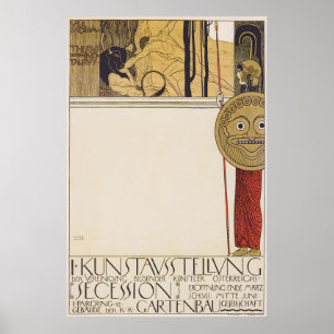 Gustav Klimt Wien Secession Ausstellung Kunst Druc Poster