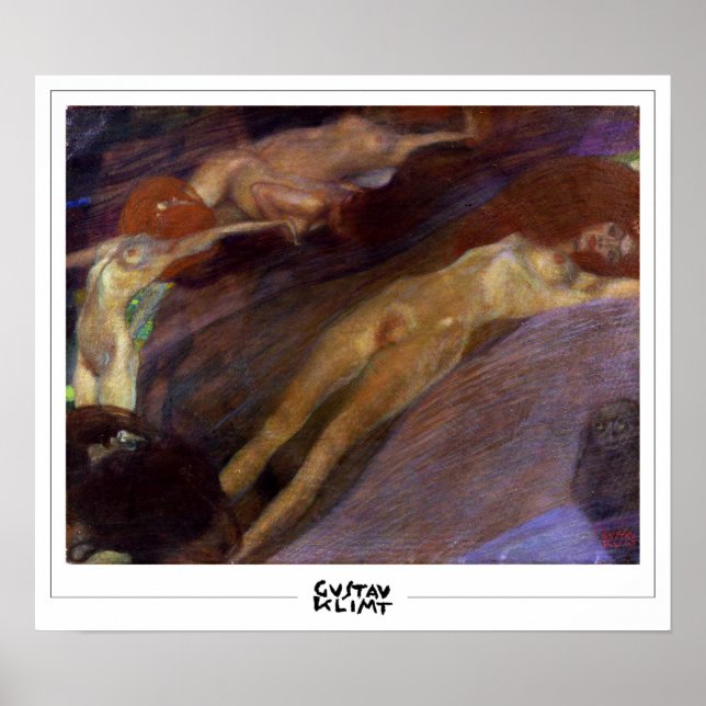 Gustav Klimt Zedign Art Poster #112 (Vorne)