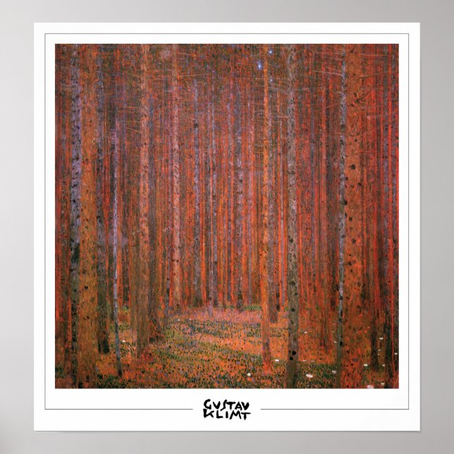 Gustav Klimt Zedign Art Poster #248 (Vorne)