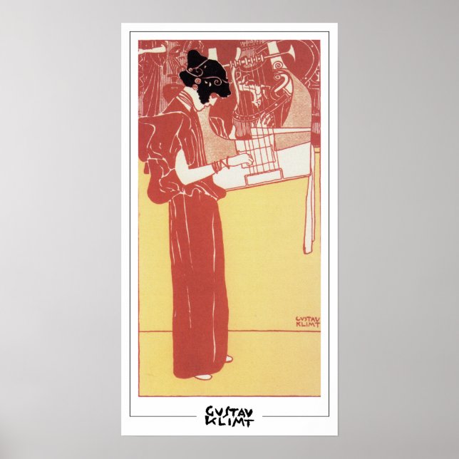 Gustav Klimt Zedign Art Poster #48 (Vorne)