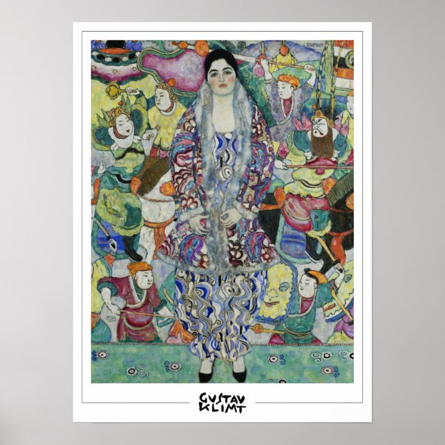 Gustav Klimt Zedign Art Poster #85 (Vorne)