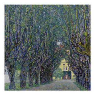 Gustav Klimts Allee bei Schloss Kammer Gemälde. Poster