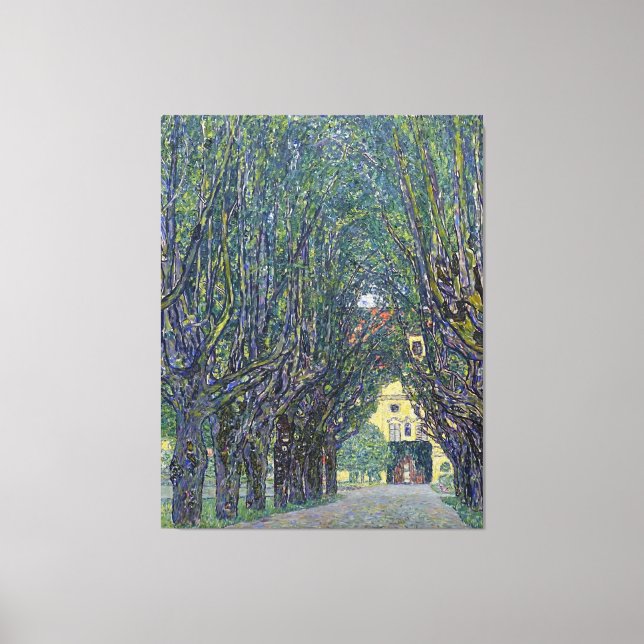 Gustav Klimts Allee im Kammer Gemälde. Leinwanddruck (Vorderseite)