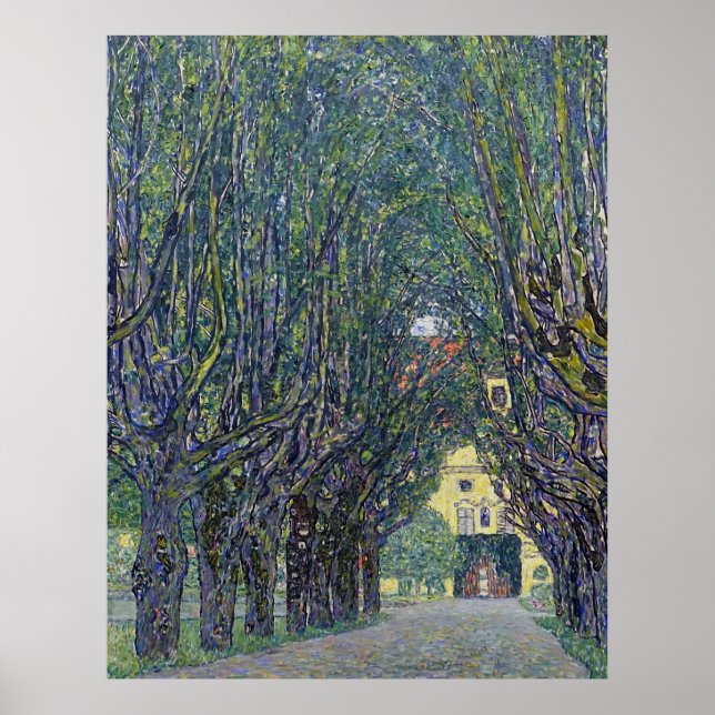 Gustav Klimts Allee im Kammer Gemälde. Poster (Vorne)
