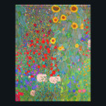 Gustav Klimts Bauerngarten mit Sonnenblumen Fotodruck<br><div class="desc">Gustav Klimts Bauerngarten mit Sonnenblumen Lebensmitteltasche.</div>