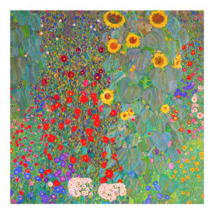 Gustav Klimts Bauerngarten mit Sonnenblumen Fotodruck