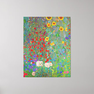 Gustav Klimts Bauerngarten mit Sonnenblumen Leinwanddruck