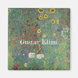 Gustav Klimts Bauerngarten mit Sonnenblumen Magnet