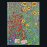 Gustav Klimts Bauerngarten mit Sonnenblumen Notizblock<br><div class="desc">Gustav Klimts Bauerngarten mit Sonnenblumenheft.</div>