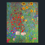 Gustav Klimts Bauerngarten mit Sonnenblumen Poster<br><div class="desc">Gustav Klimts Bauerngarten mit Sonnenblumenposter.</div>