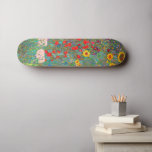 Gustav Klimts Bauerngarten mit Sonnenblumen Skateboard<br><div class="desc">Gustav Klimts Bauerngarten mit Sonnenblumenskateboard.</div>