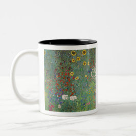 Gustav Klimts Bauerngarten mit Sonnenblumen Zweifarbige Tasse