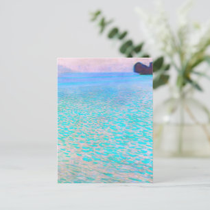 Gustav Klimts berühmtes Attersee-Gemälde. Postkarte