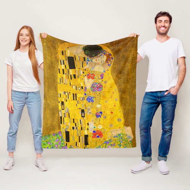 Gustav Klimts berühmtes Bild von Kiss Fleecedecke (Beispiel)