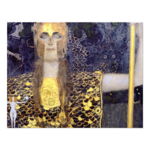 Gustav Klimts berühmtes Bild von Pallas Athena Fotodruck