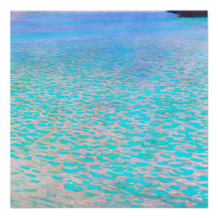 Gustav Klimts berühmtes Gemälde Attersee. Poster