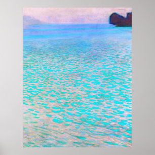Gustav Klimts berühmtes Gemälde Attersee. Poster