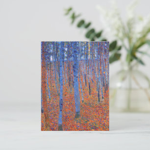 Gustav Klimts berühmtes Gemälde Buchenwald I Postkarte