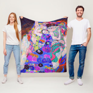 Gustav Klimts berühmtes Gemälde Die Jungfrau (1913 Fleecedecke