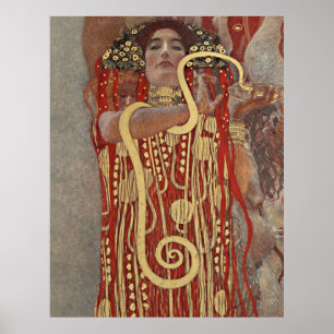 Gustav Klimts berühmtes Gemälde Hygieia. Poster