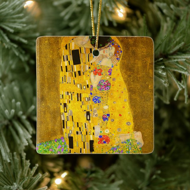 Gustav Klimts berühmtes Kissenbild. Keramikornament (Baum)