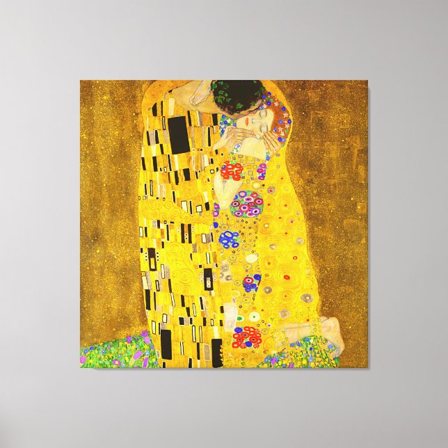 Gustav Klimts berühmtes Kissenbild. Leinwanddruck (Vorderseite)