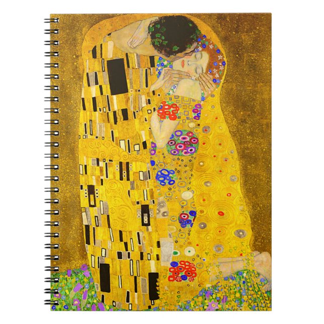 Gustav Klimts berühmtes Kissenbild. Notizblock (Vorderseite)