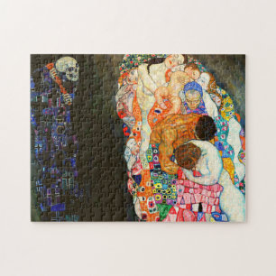 Gustav Klimts Bild von Tod und Leben. Puzzle