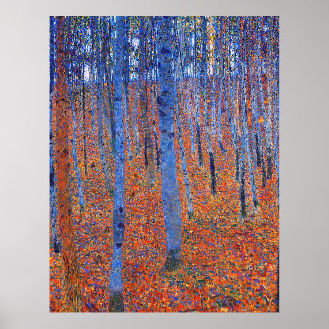 Gustav Klimts Buche Grove I. Poster (Vorne)