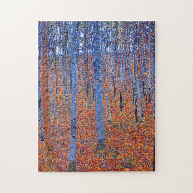 Gustav Klimts Buche Grove I. Puzzle (Vertikal)