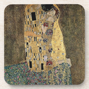 Gustav Klimts Der Kuss (ca. 1908) Getränkeuntersetzer