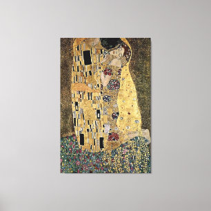 Gustav Klimts Der Kuss (ca. 1908) Leinwanddruck