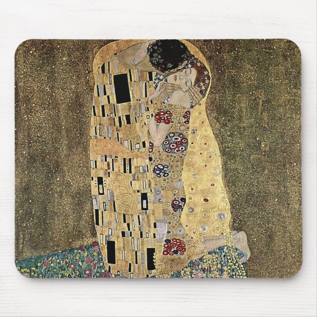 Gustav Klimts Der Kuss (ca. 1908) Mousepad (Vorne)