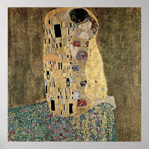 Gustav Klimts Der Kuss (ca. 1908) Poster