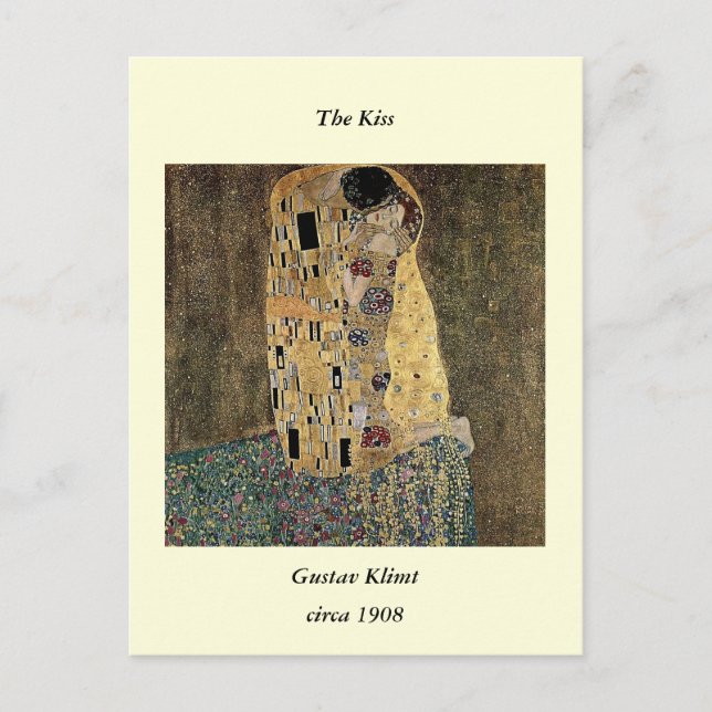 Gustav Klimts Der Kuss (ca. 1908) Postkarte (Vorderseite)