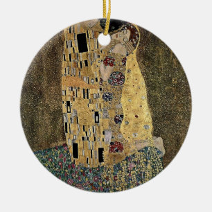 Gustav Klimts Der Kuss (circa 1908) Keramikornament