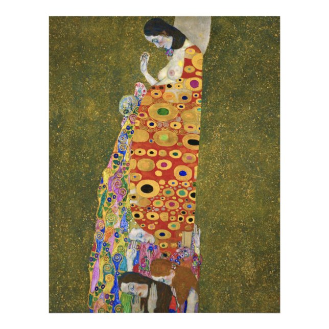 Gustav Klimts Hoffnung II (1907-1908) berühmtes Ge Fotodruck (Vorne)