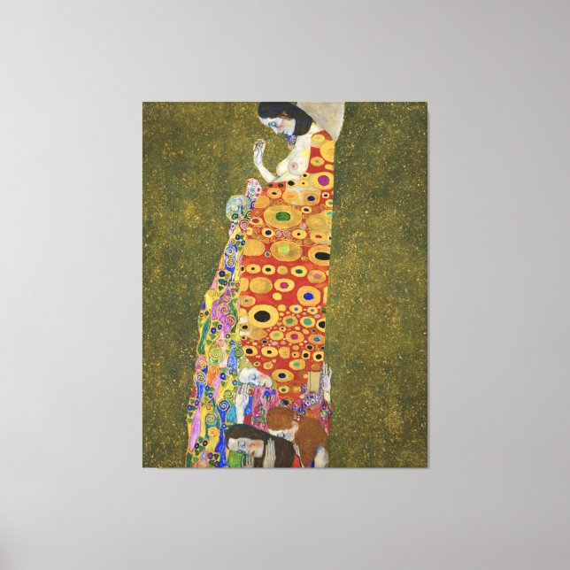 Gustav Klimts Hoffnung II (1907-1908) berühmtes Ge Leinwanddruck (Vorderseite)