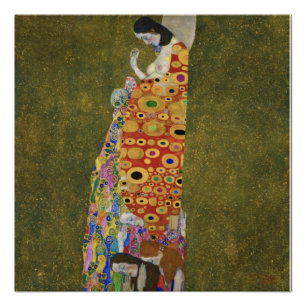 Gustav Klimts Hoffnung II (1907-1908) berühmtes Ge Poster