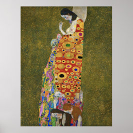 Gustav Klimts Hoffnung II (1907-1908) Poster