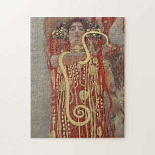 Gustav Klimt's Hygieia famous painting.  Puzzle