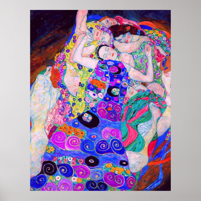 Gustav Klimts Jungfrau (1913). Poster (Vorne)