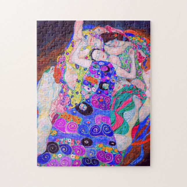 Gustav Klimts Jungfrau (1913). Puzzle (Vertikal)