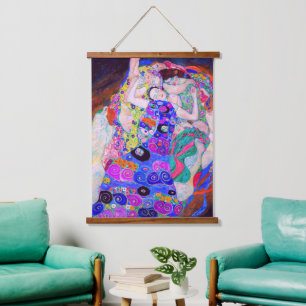 Gustav Klimts Jungfrau (1913). Wandteppich Mit Holzrahmen