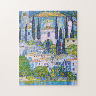 Gustav Klimts Kirche in Cassone-Gemälde Puzzle