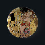 Gustav Klimts Kissendetails (ca. 1908) Button<br><div class="desc">Ein klassisches Kunstwerk, das in den öffentlichen Bereich übergegangen ist und wunderbare Geschenke und andere Produkte macht. Das Kiss ist eines der berühmtesten Werke von Gustav Klimt und wird durch den verzierten Stil antiker Mosaike inspiriert. Klimt (1862-1918) war eines der Hauptmitglieder der Sezessionsbewegung Wien. Seine Arbeit ist durch Sinnlichkeit geprägt,...</div>