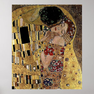 Gustav Klimts Kissendetails (ca. 1908) Poster