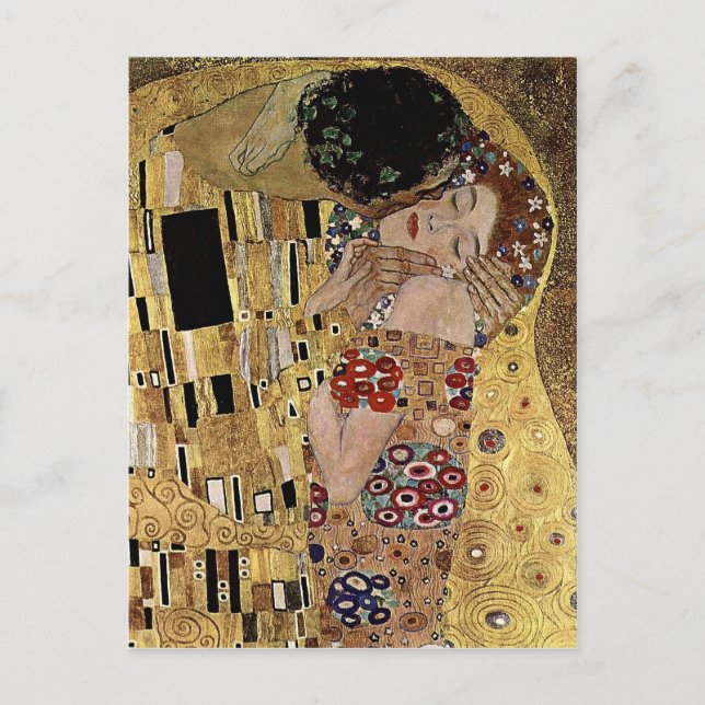 Gustav Klimts Kissendetails (ca. 1908) Postkarte (Vorderseite)